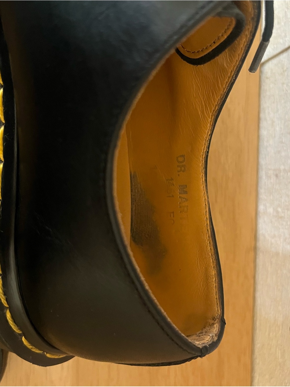 Vintage Dr. Martens 1461 Black Leather Oxfords Made in England - Picture 8 of 16